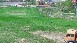 Horní část sjezdovky skiareálu Hlubočky