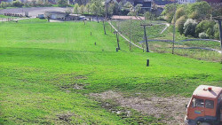 Horní část sjezdovky skiareálu Hlubočky