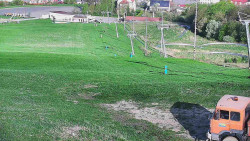 Horní část sjezdovky skiareálu Hlubočky