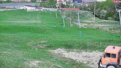 Horní část sjezdovky skiareálu Hlubočky