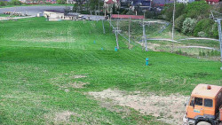 Horní část sjezdovky skiareálu Hlubočky