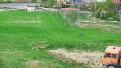 Horní část sjezdovky skiareálu Hlubočky