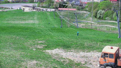 Horní část sjezdovky skiareálu Hlubočky