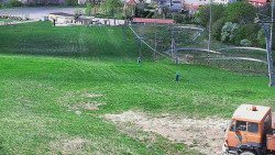 Horní část sjezdovky skiareálu Hlubočky