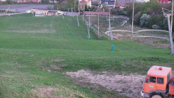 Horní část sjezdovky skiareálu Hlubočky