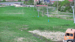 Horní část sjezdovky skiareálu Hlubočky