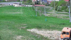 Horní část sjezdovky skiareálu Hlubočky