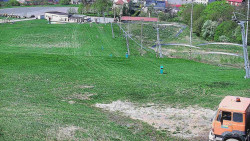 Horní část sjezdovky skiareálu Hlubočky