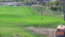 Horní část sjezdovky skiareálu Hlubočky