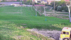 Horní část sjezdovky skiareálu Hlubočky