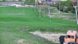 Horní část sjezdovky skiareálu Hlubočky