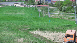 Horní část sjezdovky skiareálu Hlubočky