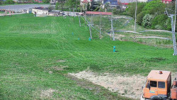 Horní část sjezdovky skiareálu Hlubočky