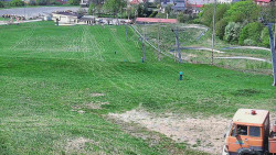 Horní část sjezdovky skiareálu Hlubočky