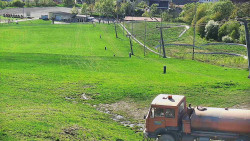 Horní část sjezdovky skiareálu Hlubočky