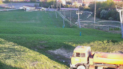 Horní část sjezdovky skiareálu Hlubočky