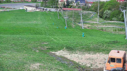 Horní část sjezdovky skiareálu Hlubočky