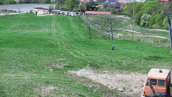 Horní část sjezdovky skiareálu Hlubočky