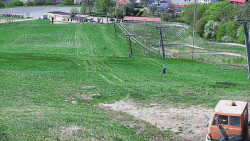 Horní část sjezdovky skiareálu Hlubočky