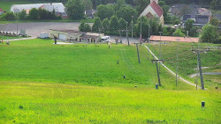 Horní část sjezdovky skiareálu Hlubočky