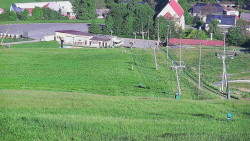 Horní část sjezdovky skiareálu Hlubočky