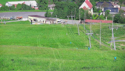 Horní část sjezdovky skiareálu Hlubočky