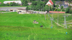 Horní část sjezdovky skiareálu Hlubočky
