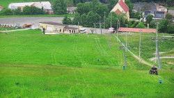 Horní část sjezdovky skiareálu Hlubočky