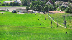 Horní část sjezdovky skiareálu Hlubočky