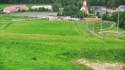 Horní část sjezdovky skiareálu Hlubočky