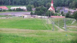 Horní část sjezdovky skiareálu Hlubočky