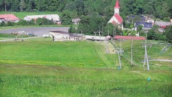Horní část sjezdovky skiareálu Hlubočky