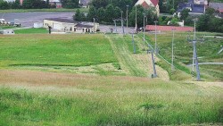 Horní část sjezdovky skiareálu Hlubočky