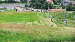 Horní část sjezdovky skiareálu Hlubočky
