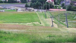 Horní část sjezdovky skiareálu Hlubočky