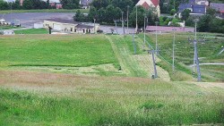 Horní část sjezdovky skiareálu Hlubočky
