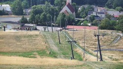 Horní část sjezdovky skiareálu Hlubočky