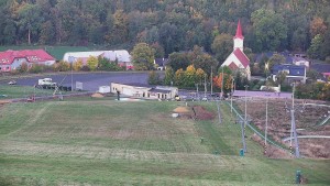 Skiareál Hlubočky - Horní část sjezdovky skiareálu Hlubočky - 9.10.2026 v 06:55
