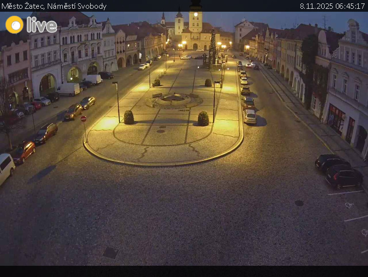 Město Žatec - Náměstí Svobody - 8.11.2025 v 06:45