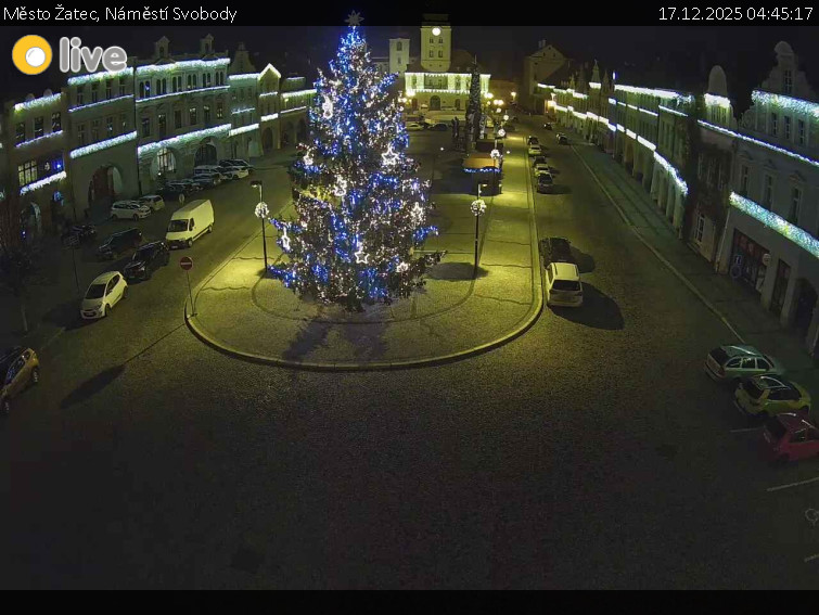 Město Žatec - Náměstí Svobody - 17.12.2025 v 04:45