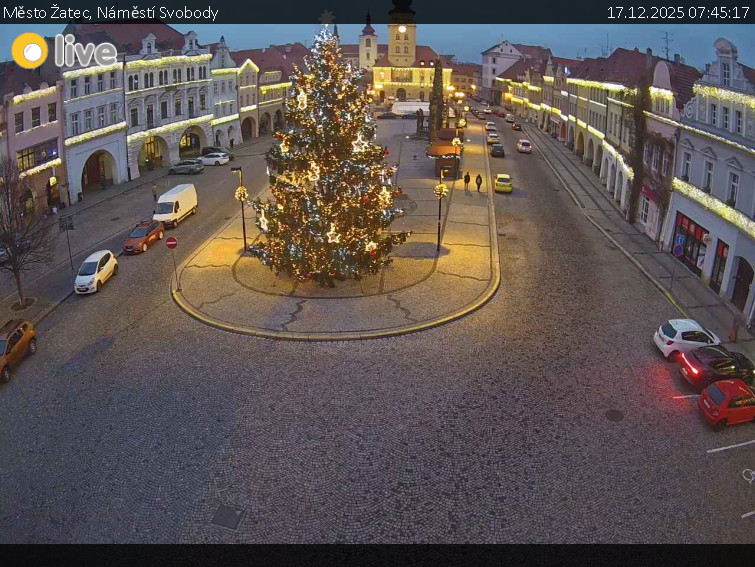 Město Žatec - Náměstí Svobody - 17.12.2025 v 07:45