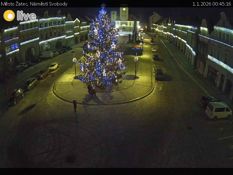 Město Žatec - Náměstí Svobody - 1.1.2026 v 00:45