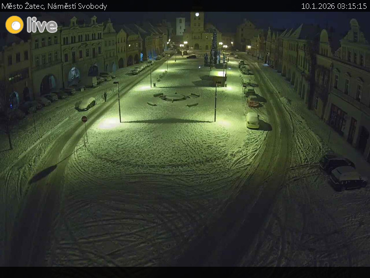 Město Žatec - Náměstí Svobody - 10.1.2026 v 03:15