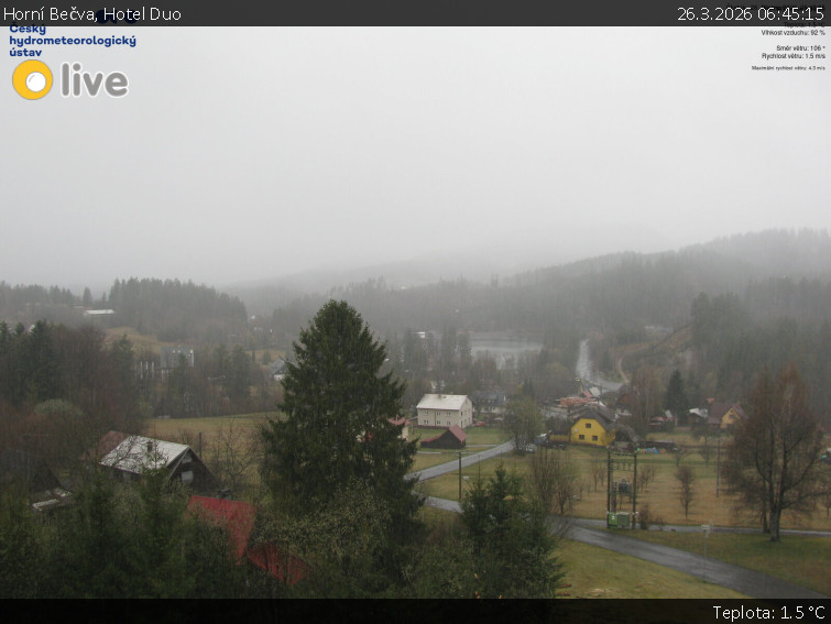 Horní Bečva - Hotel Duo - 26.3.2026 v 06:45