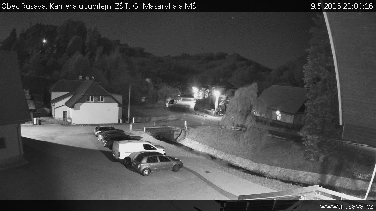 Obec Rusava - Kamera u Jubilejní ZŠ T. G. Masaryka a MŠ - 9.5.2025 v 22:00 Obec Rusava - Kamera u Jubilejní ZŠ T. G. Masaryka a MŠ - 9.5.2025 v 22:00