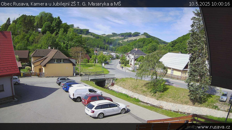 Obec Rusava - Kamera u Jubilejní ZŠ T. G. Masaryka a MŠ - 10.5.2025 v 10:00 Obec Rusava - Kamera u Jubilejní ZŠ T. G. Masaryka a MŠ - 10.5.2025 v 10:00