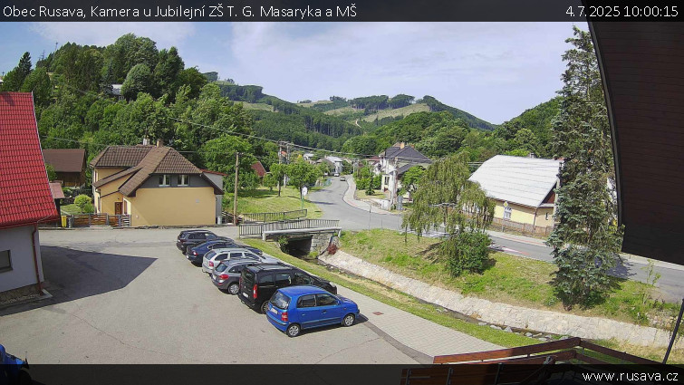 Obec Rusava - Kamera u Jubilejní ZŠ T. G. Masaryka a MŠ - 4.7.2025 v 10:00 Obec Rusava - Kamera u Jubilejní ZŠ T. G. Masaryka a MŠ - 4.7.2025 v 10:00