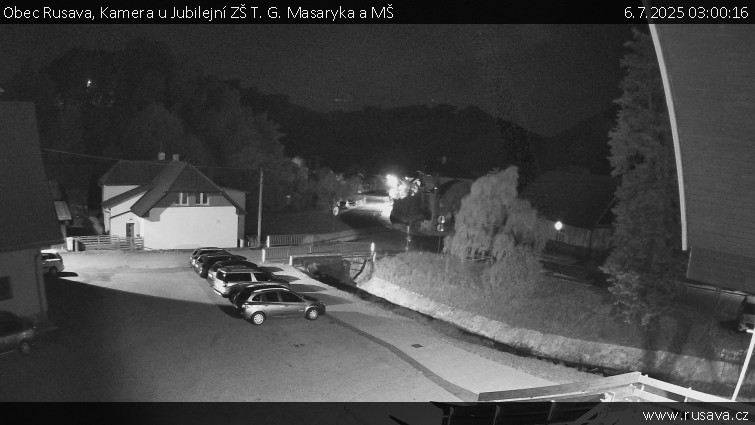 Obec Rusava - Kamera u Jubilejní ZŠ T. G. Masaryka a MŠ - 6.7.2025 v 03:00 Obec Rusava - Kamera u Jubilejní ZŠ T. G. Masaryka a MŠ - 6.7.2025 v 03:00