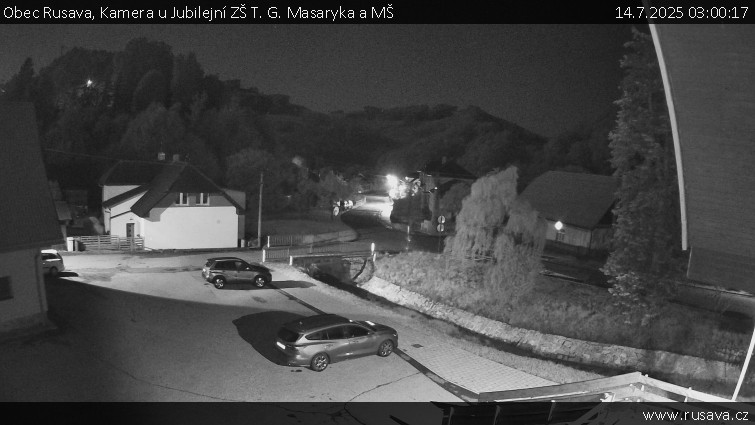 Obec Rusava - Kamera u Jubilejní ZŠ T. G. Masaryka a MŠ - 14.7.2025 v 03:00 Obec Rusava - Kamera u Jubilejní ZŠ T. G. Masaryka a MŠ - 14.7.2025 v 03:00