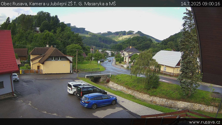Obec Rusava - Kamera u Jubilejní ZŠ T. G. Masaryka a MŠ - 14.7.2025 v 09:00 Obec Rusava - Kamera u Jubilejní ZŠ T. G. Masaryka a MŠ - 14.7.2025 v 09:00